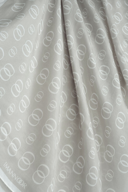 Chain Logo Pebble Cotton Floss Shawl - 2