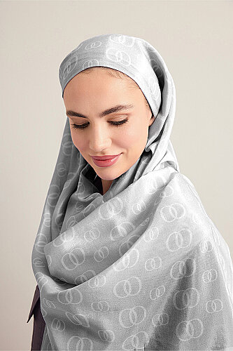 Chain Logo Pebble Cotton Floss Shawl - 1