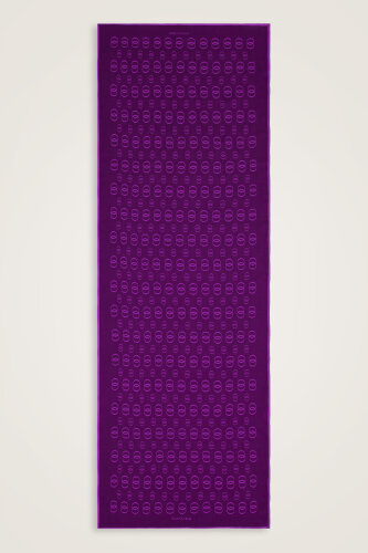 Chain Logo Purple Cotton Floss Shawl 