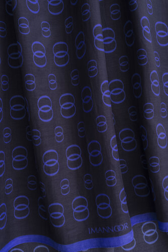 Chain Logo Saks Cotton Floss Shawl - Imannoor (1)