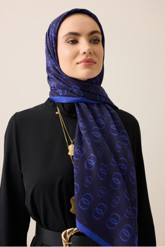 Chain Logo Saks Cotton Floss Shawl - 5