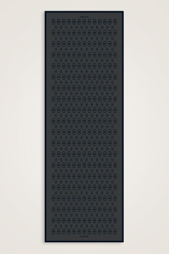 Chain Logo Smoke Cotton Floss Shawl - Imannoor