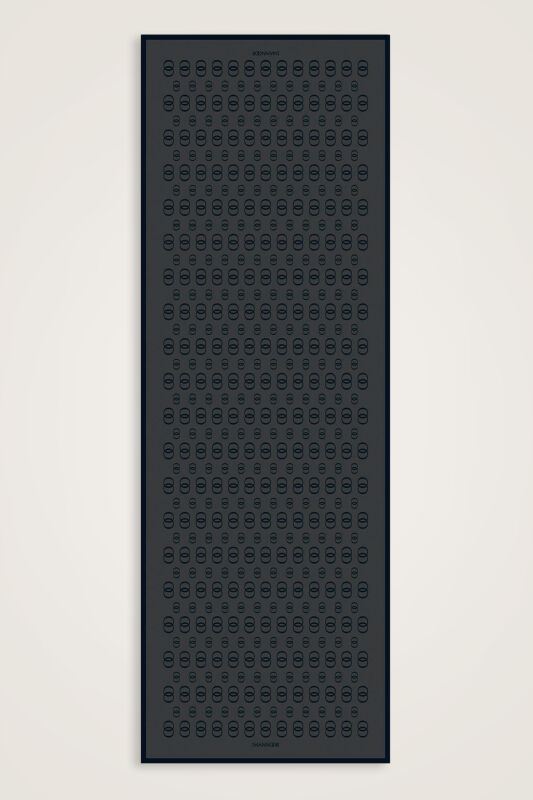 Chain Logo Smoke Cotton Floss Shawl - 1