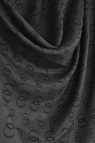 Chain Logo Smoke Cotton Floss Shawl - Imannoor (1)