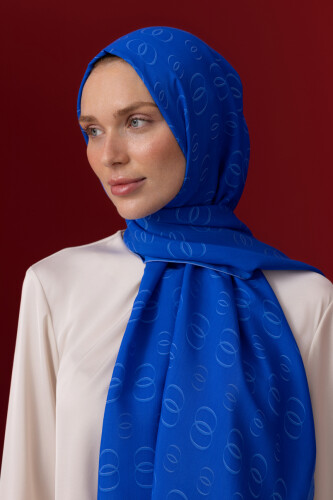 Chain Shawl Navy 