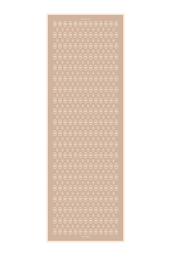 Chain Noor Flush Viscose Shawl Beige 