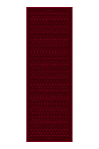 Chain Noor Flush Viscose Shawl Burgundy 