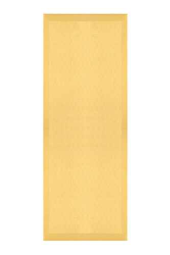 Chain Pattern Cotton Silk Shawl Lemon Yellow 