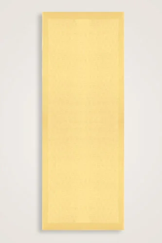 Chain Pattern Cotton Silk Shawl Lemon Yellow 