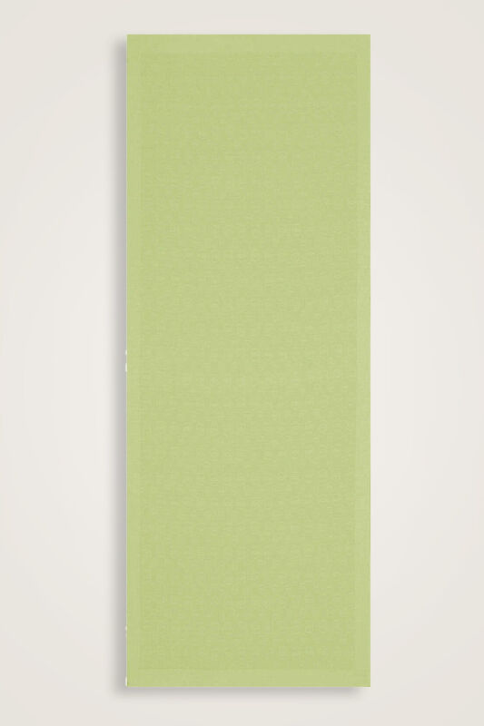 Chain Pattern Cotton Silk Shawl Light Green - 2