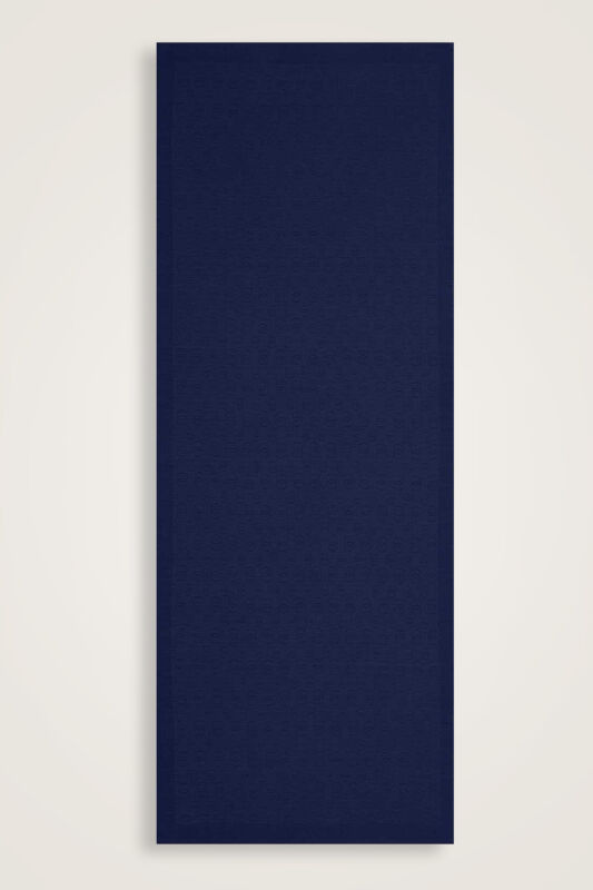 Chain Pattern Cotton Silk Shawl Navy - 2