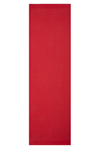 Chain Pattern Cotton Silk Shawl Red - 2
