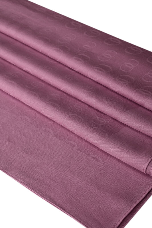 Chain Pattern Dusty Rose Cotton Silk Shawl - 2
