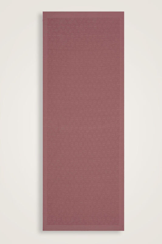 Chain Pattern Dusty Rose Cotton Silk Shawl - 2