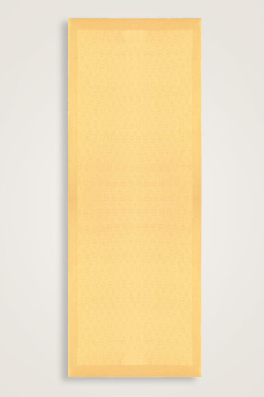 Chain Pattern Light Honey Cotton Silk Shawl - 1