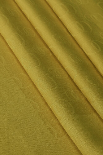 Chain Pattern Oil Green Cotton Silk Shawl 