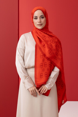 Chain Shawl Red 