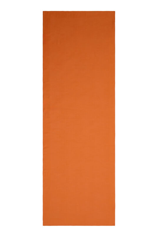 Chain Square Cotton Silk Shawl Orange - 2