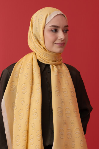 Chain Shawl Yellow - 5