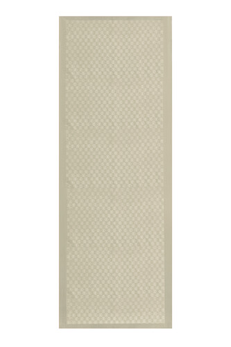 Checker Logo Stone Shiny Shiny Jacquard Shawl 
