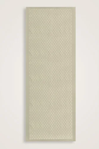 Checker Logo Stone Shiny Shiny Jacquard Shawl 