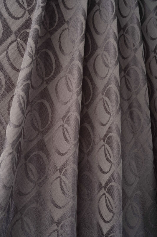 Checkerboard Pattern Anthracite Naia Scarf - 2