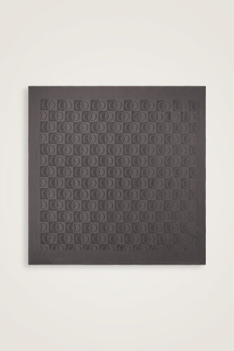 Checkerboard Pattern Anthracite Naia Scarf 