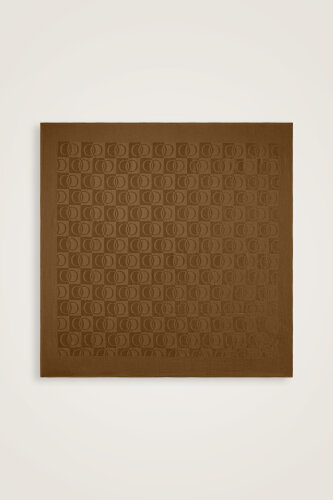 Checkerboard Pattern Khaki Naia Scarf 