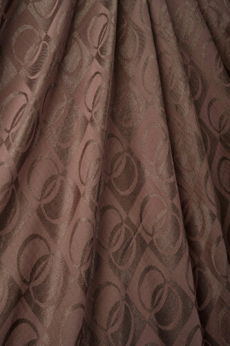 Checkerboard Pattern Light Brown Naia Scarf - 2