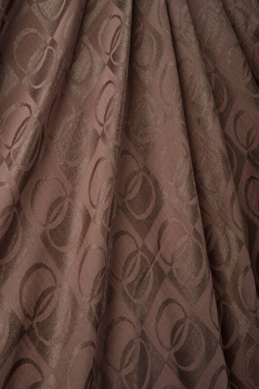 Checkerboard Pattern Light Brown Naia Scarf - 2