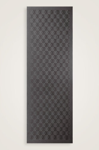 Checkerboard Pattern Naia Cotton Shawl Anthracite - Imannoor (1)