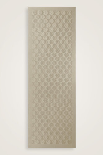 Checkerboard Pattern Naia Cotton Shawl Antic Beige 
