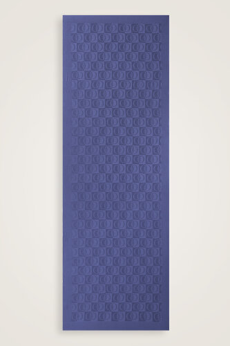Checkerboard Pattern Naia Cotton Shawl Indigo - 2