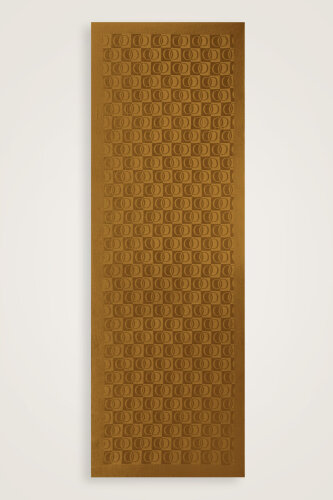 Checkerboard Pattern Naia Cotton Shawl Khaki - Imannoor (1)