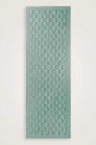 Checkerboard Pattern Naia Cotton Shawl Nile Green 