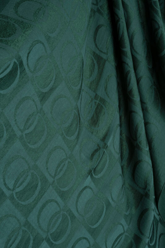 Checkerboard Pattern Naia Cotton Shawl Petrol - 4