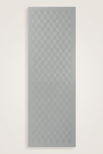 Checkerboard Pattern Naia Cotton Shawl Silver Moon - 2