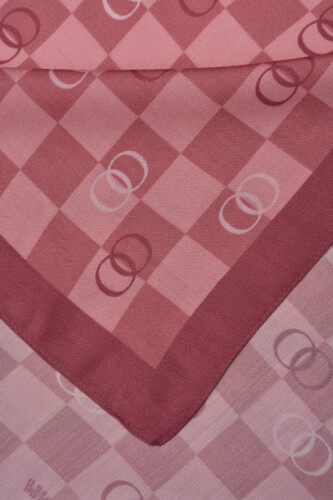 Checkers Logo Flush Viscose Shawl Pink - 4