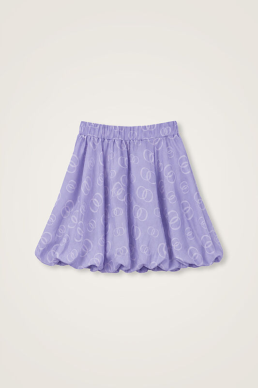 Children's Chain Lilac Floss Viscose Balloon Skirt - 1