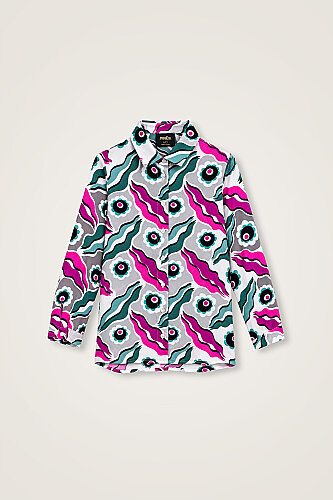 Children's Pink Fluffy Viscose Shirt - Imannoor