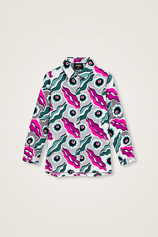 Children's Pink Fluffy Viscose Shirt - 1