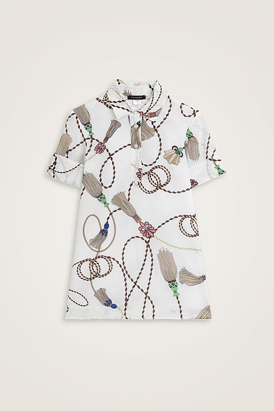 Children's Tassel Noor White Dress - 1
