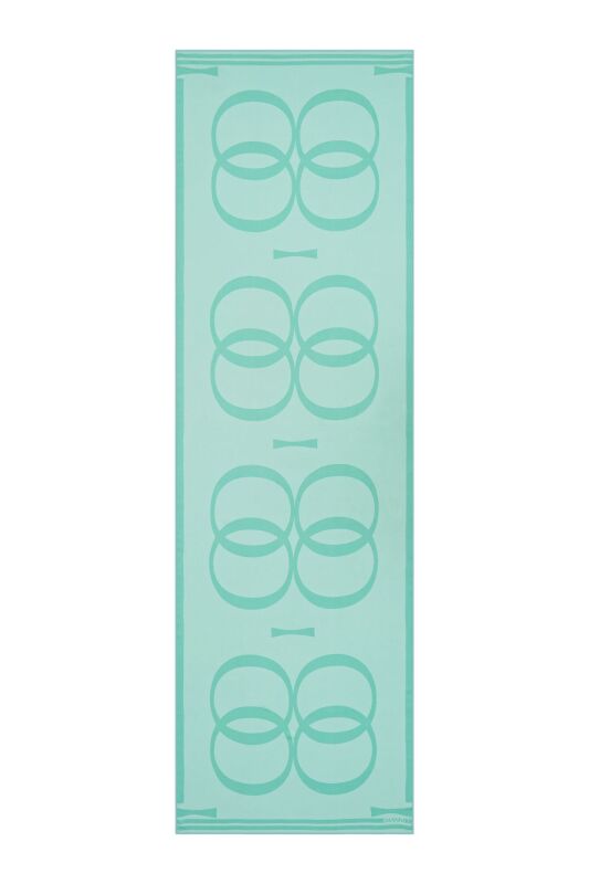 Çift O Logo Turkuaz Modal Şal 70x210 - 1