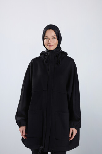 Çift Renk Siyah Mont - 6
