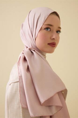 Çift Taraflı Pembe Mulberry İpek Şal 70x210 - Imannoor (3)