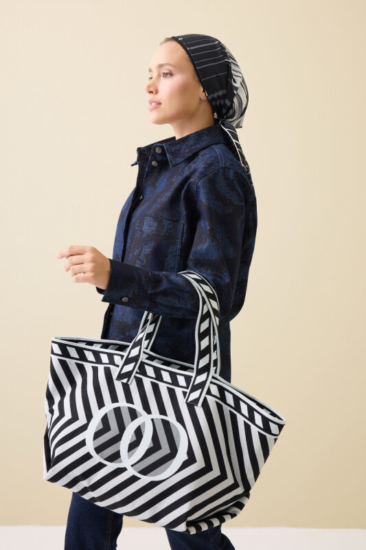 Çizgi Noor Gray Bag - 1