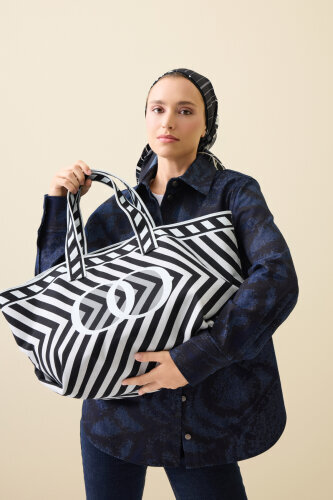 Çizgi Noor Gray Bag - 7