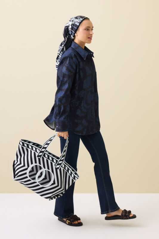 Çizgi Noor Gray Bag - 9