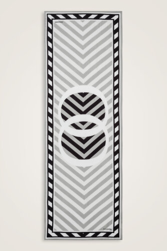 Çizgi Noor Gri Floş Viskon Şal 72x212 - Imannoor (2)