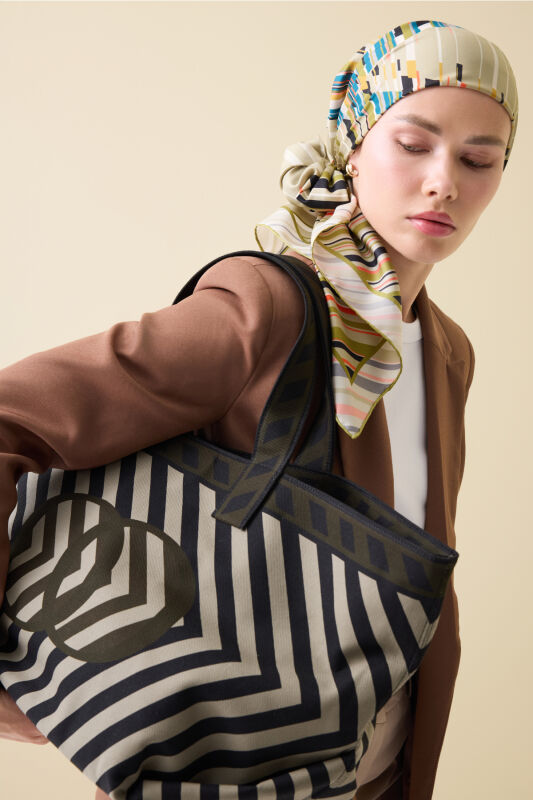 Çizgi Noor Khaki Bag - 1